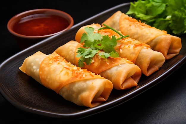 Baked Egg Rolls Chinese Food