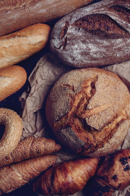 baked goods from a local shop on a paper.