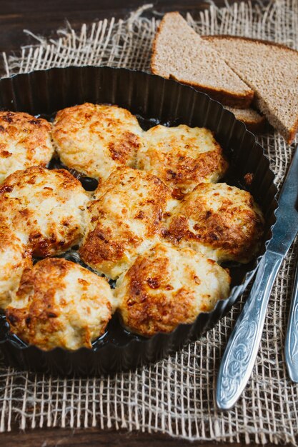 Baked meatballs