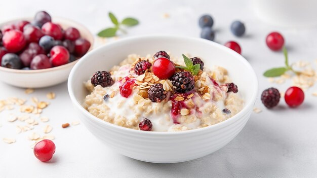 Baked Oat Porridge with Yogurt