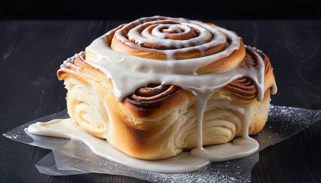 Baked to Perfection Cinnamon Roll with Icing