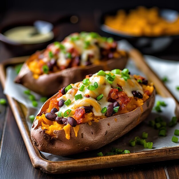 Premium AI Image | Baked potato wedges