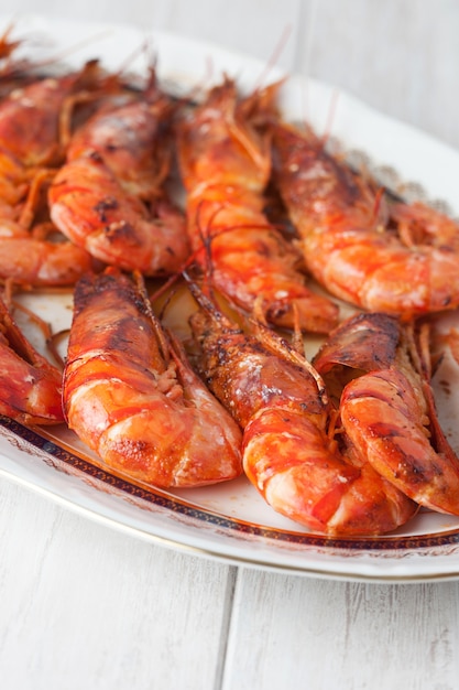 Baked prawn dish