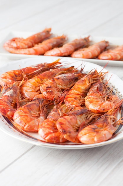 Baked prawn dish