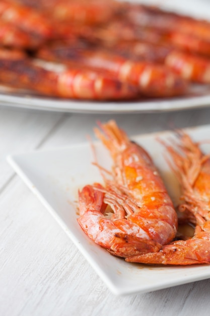 Baked prawn dish