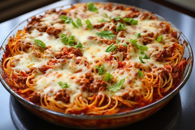 Baked Spaghetti Italian Recipe