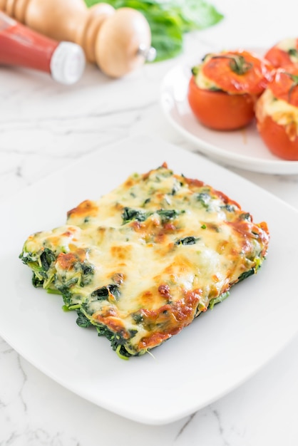 baked spinach with cheese