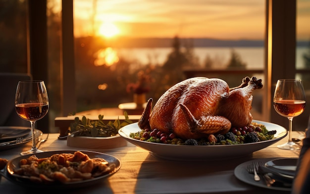 Печеные индейки и другие блюда на День Благодарения