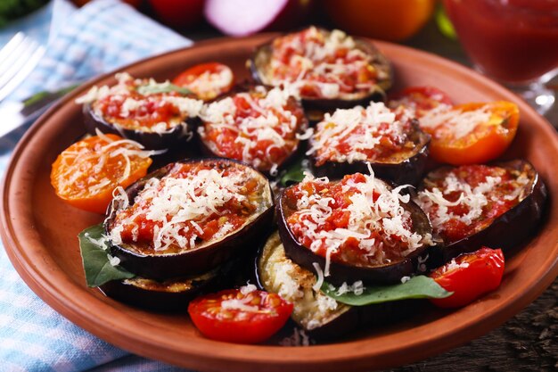 Baked vegetables for breakfast