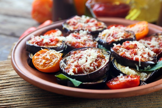 Baked vegetables for breakfast