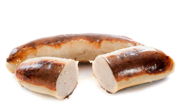 Baked white sausage