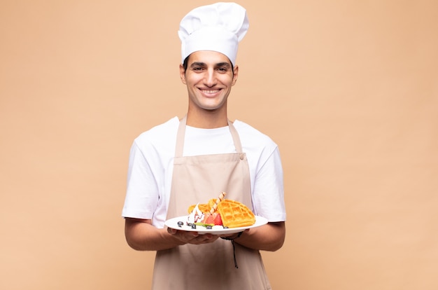 Baker man chef cooking