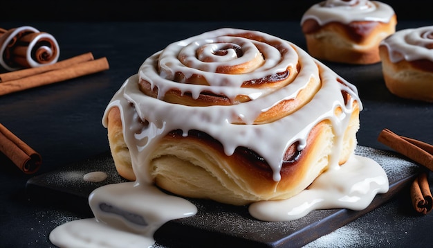 Bakery Delight Cinnamon Roll with Icing Glaze