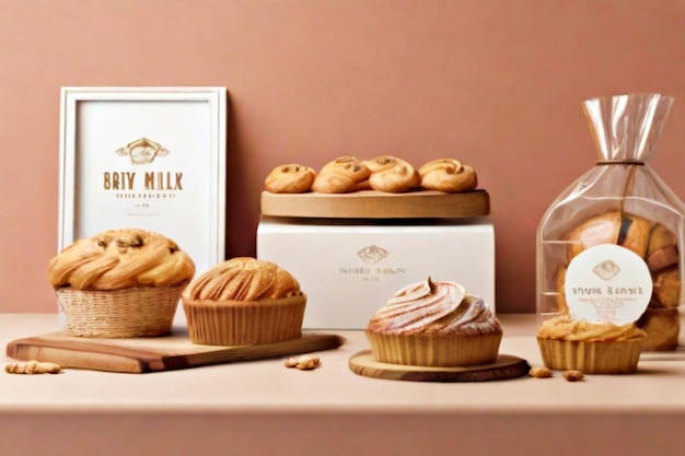 Photo bakery mockups