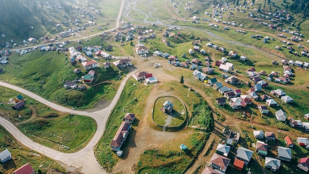 bakhmaro luchtfoto - georgië