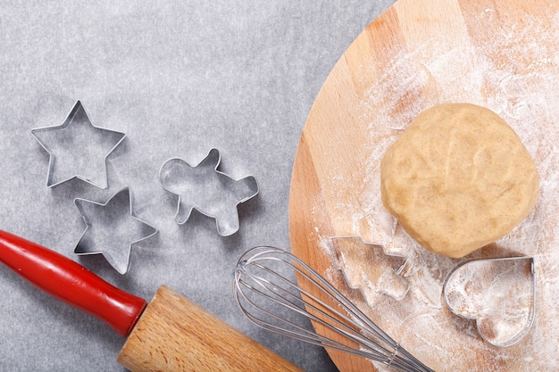 Baking concept Homemade organic Butter sugar Cookies dough 