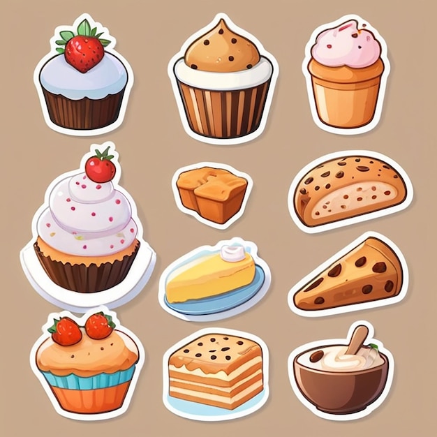 Baking cookies sticker with AI