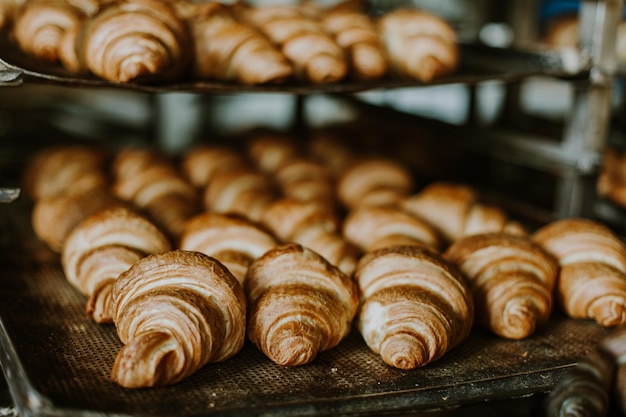 Baking croissant cookies