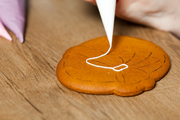 Baking, draw on baking, patterns Easter gingerbread