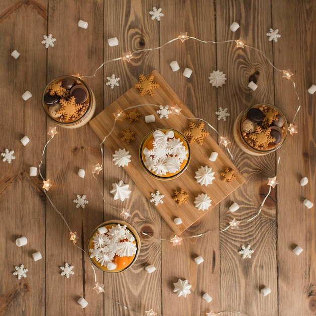 Baking in a glass jar on the table