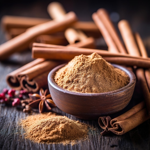 Baking ingredients placed on table