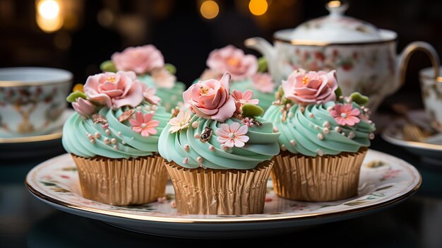 Foto bakkerij delights cupcakes