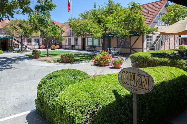 Foto bakkerij geopend in solvang, californië, vs