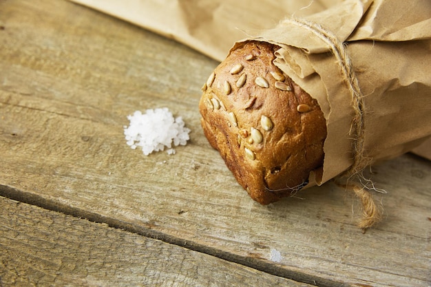 Bakkerij goud rustieke knapperige broden