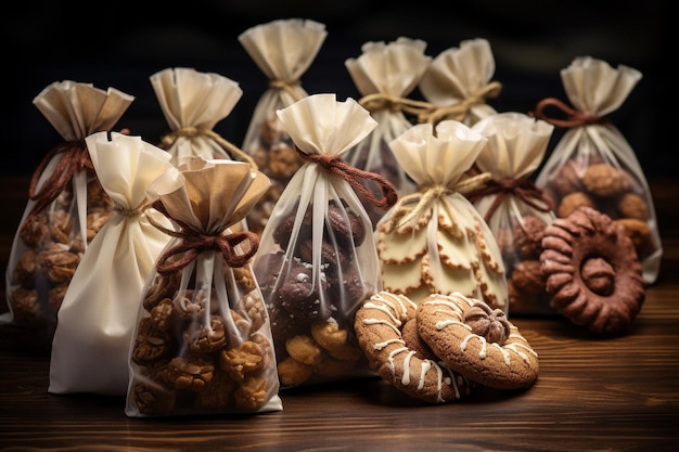 Bakkerij kunstzinnige zakken van room voor peperkoek