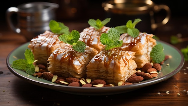 Baklava Close-up Traditionele smaken uit het Midden-Oosten