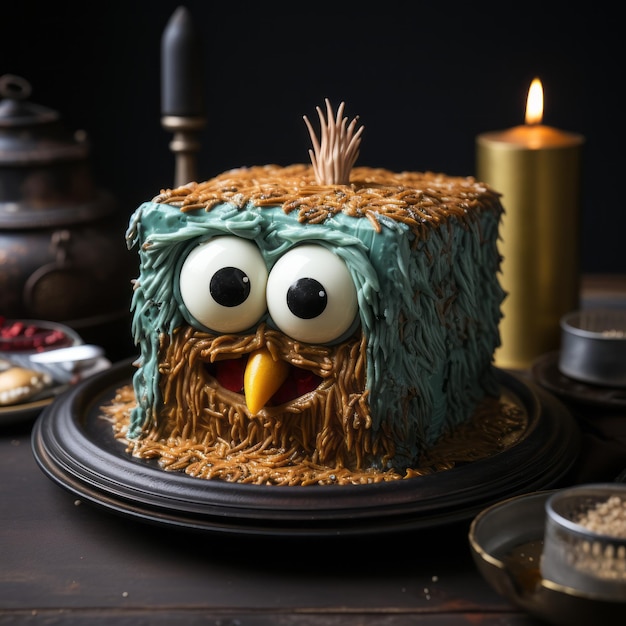 Baklava Face Cake Owleared Delight met adelaarsthema