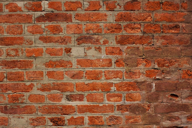 bakstenen muur vierkante foto achtergrond oranje