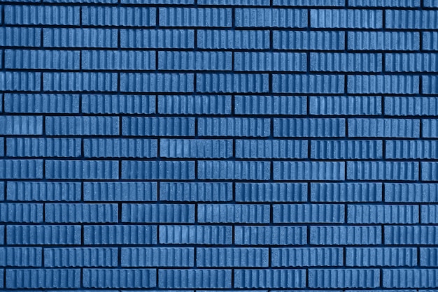 Bakstenen muurtextuur. Achtergrond met kopie ruimte. Trendy blauwe en rustige kleur.