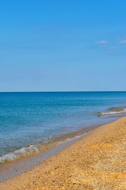 Baku city the coast of the caspian sea the last days of summer\
the end of the beach the cleanest sea in the bilge zone of the\
season