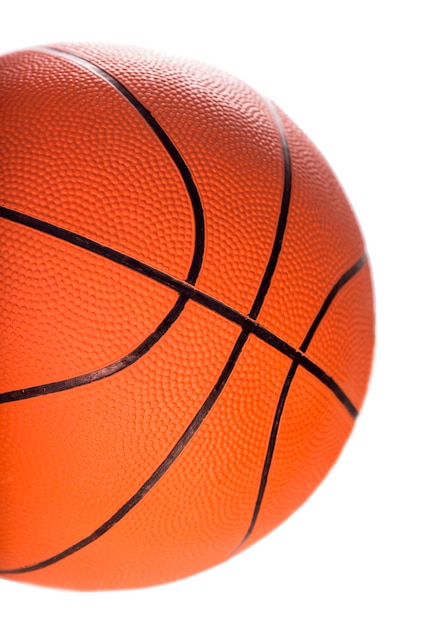 Bal voor spel in basketbal van oranje kleur