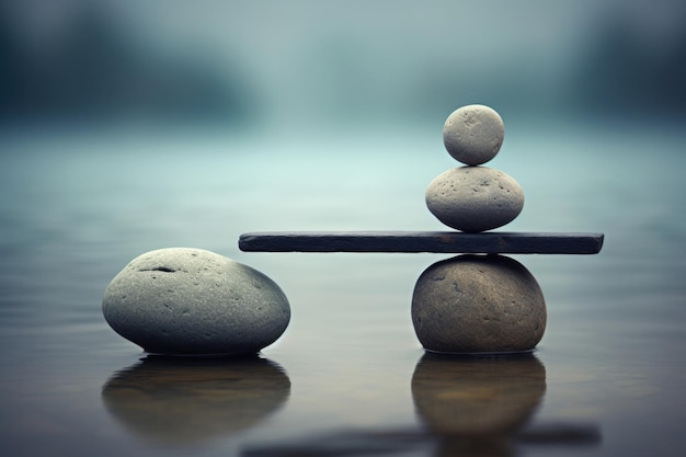 Foto concetto di equilibrio e di equilibrio