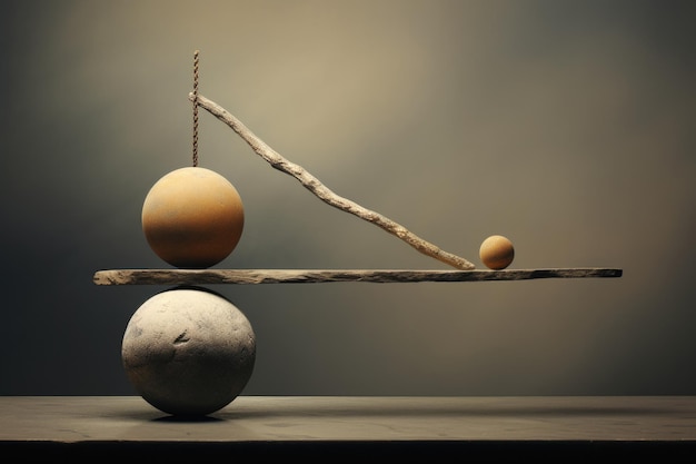 Foto concetto di equilibrio e di equilibrio