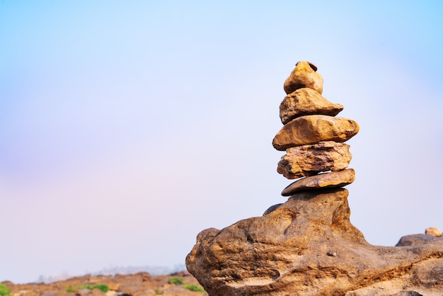 Balance and harmony stone stack