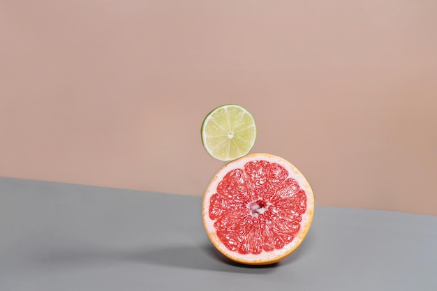 Photo balancing grapefruit lime vitamins supply trendy