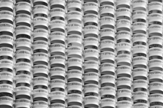 Balcony pattern - monochrome