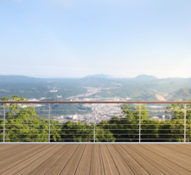 Photo balcony view of the mountains