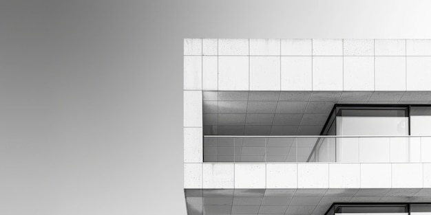 Photo balcony and windows of a modern apartment building