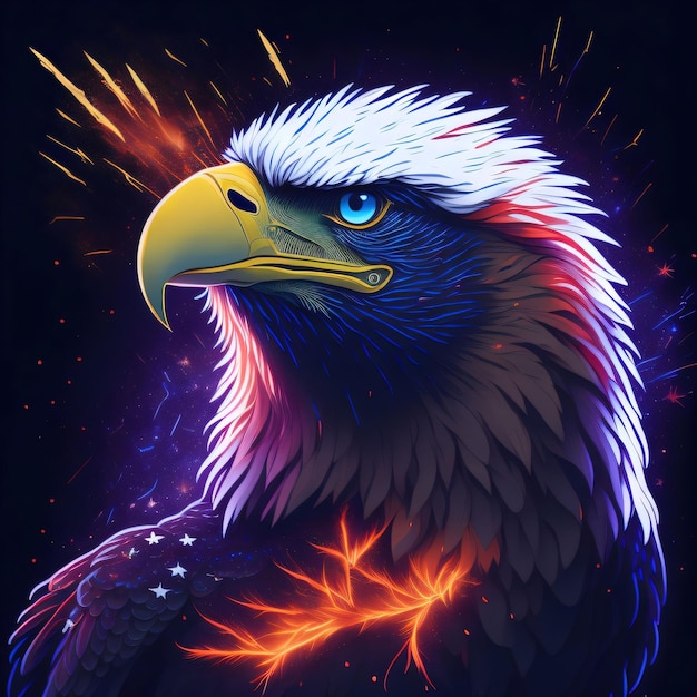 Bald eagle american independence day a majestic celebration of patriotism and freedom