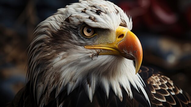 bald eagle background HD Generative Ai