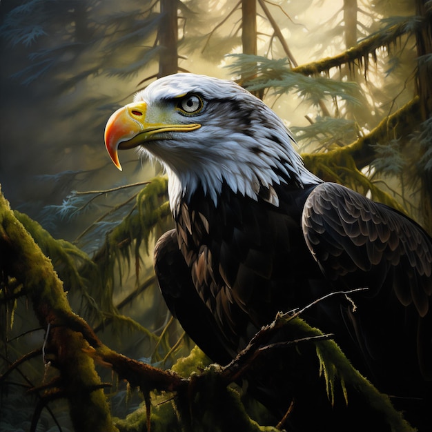 Bald Eagle on branch