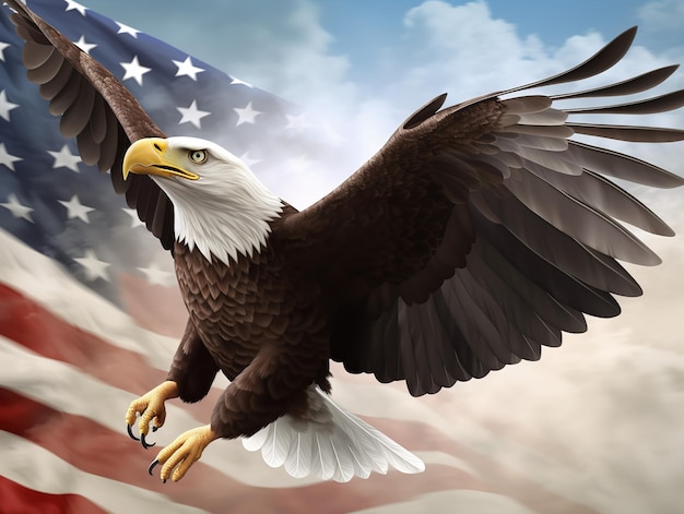 Bald Eagle Stijgende Clipart