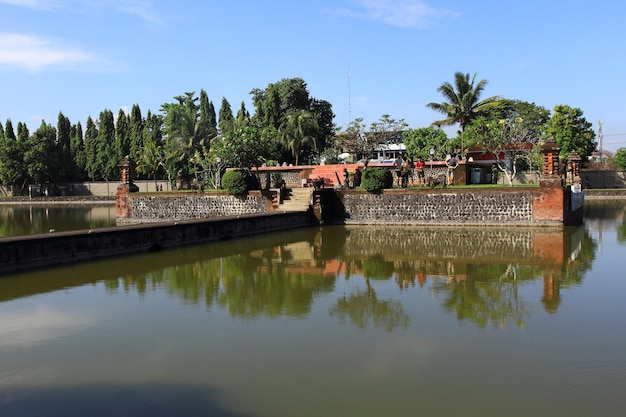 The Bale Kambang in Mayura Water Palace Currently without a roof due to a collapse in 2019