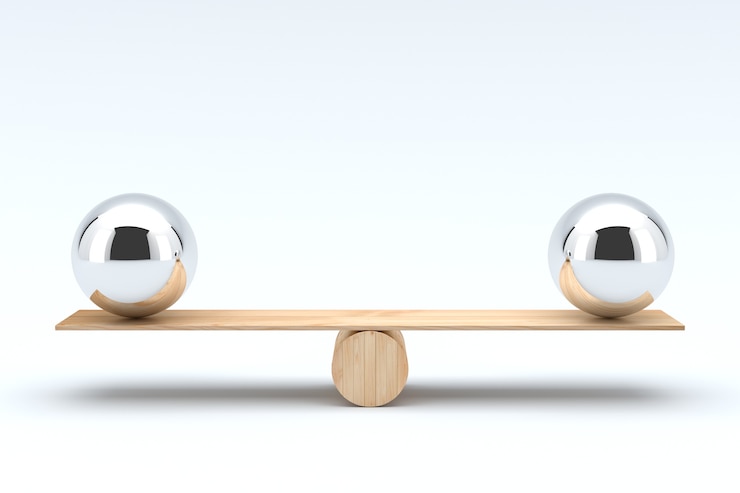 Foto balen balanceren
