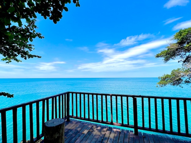 Balkon met uitzicht op zee