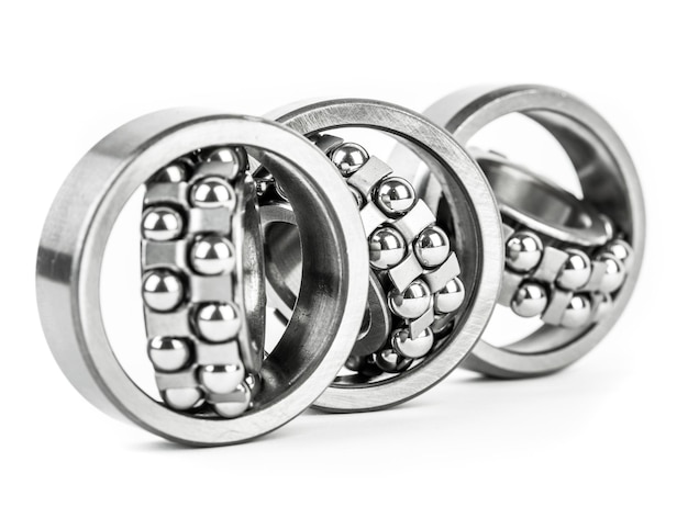 Ball bearing isolated on white background